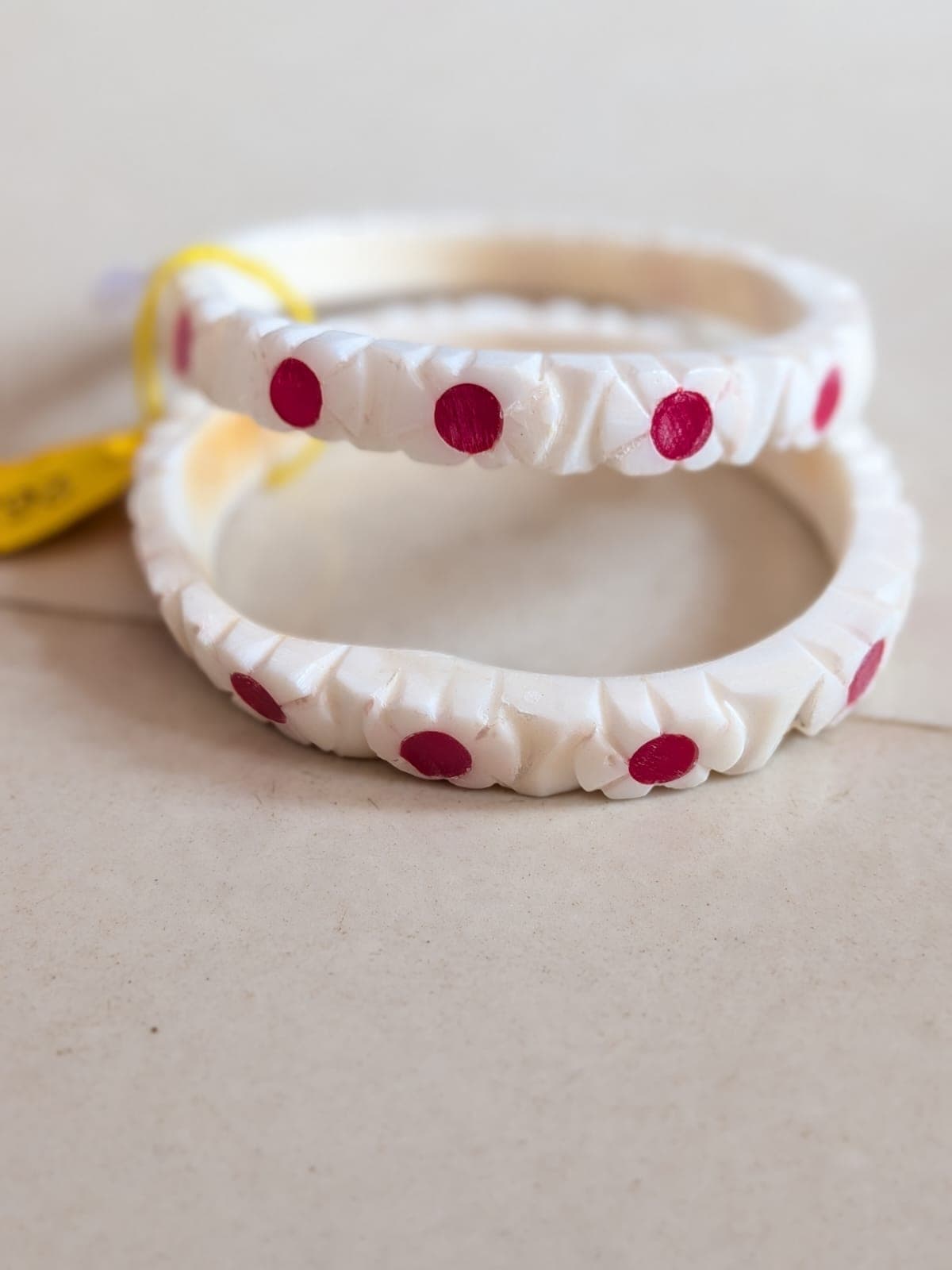 Gold-Plated Wavy Shankha Badhano Bangles - 1
