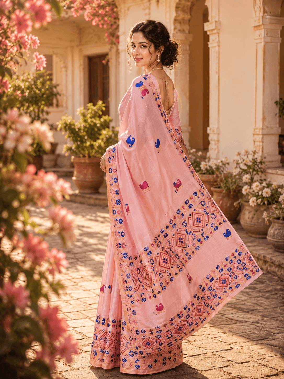 Pink Mekhela Dress - 1