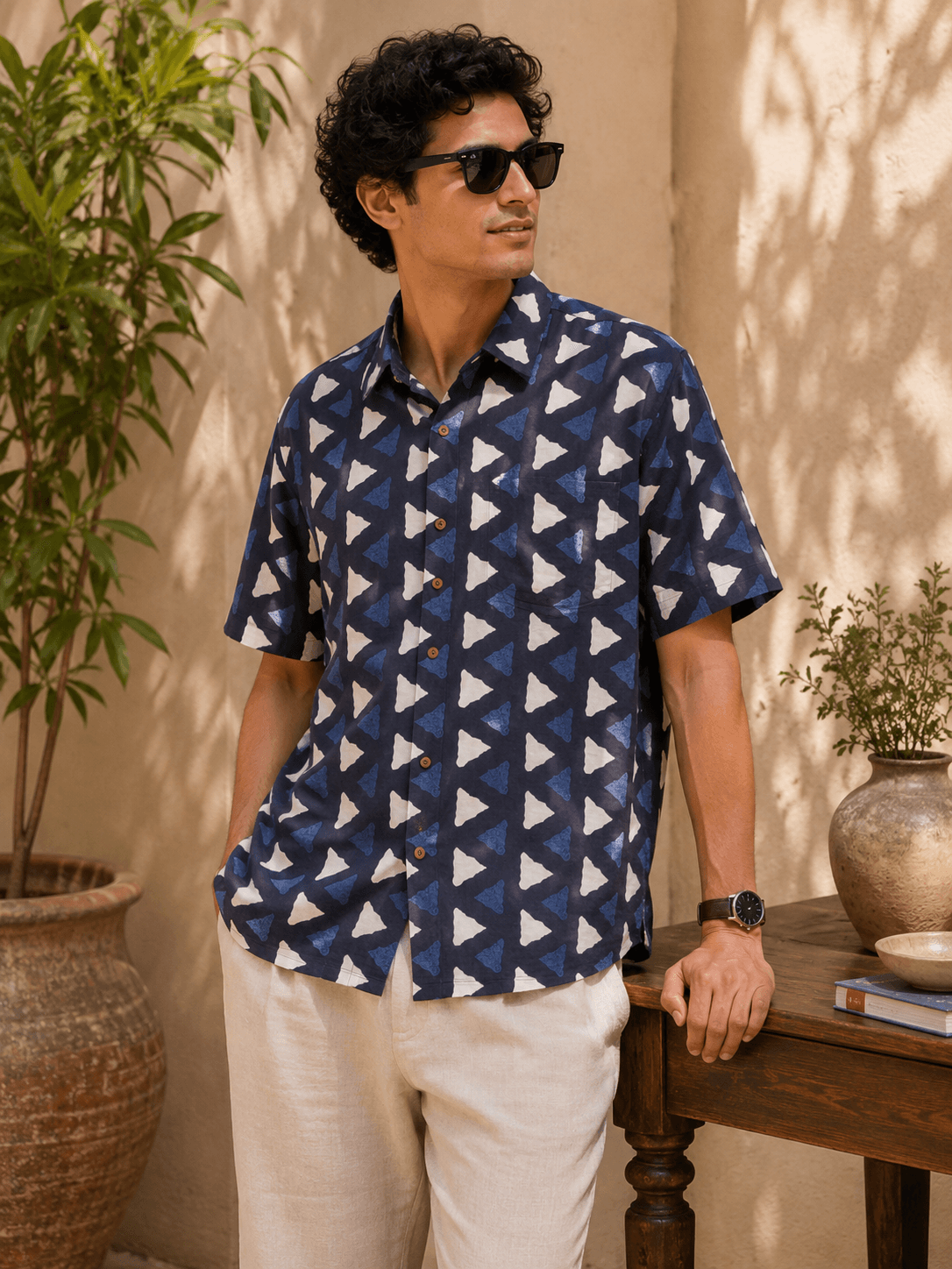 Indigo Triangle Santiniketan Shirt - 1